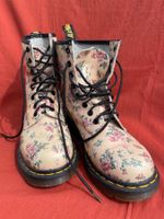 Doc Martens Stiefel mit Blumenmuster, Grösse 39, Top!