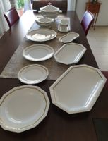 Rosenthal Geschirrset weiss m. Goldrand mehrteilig