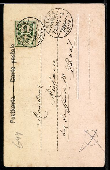 Ansichtskarten: Rapperswil, Schloss, Polnisches National – Gebraucht aus Berlin von bartko-reher 1