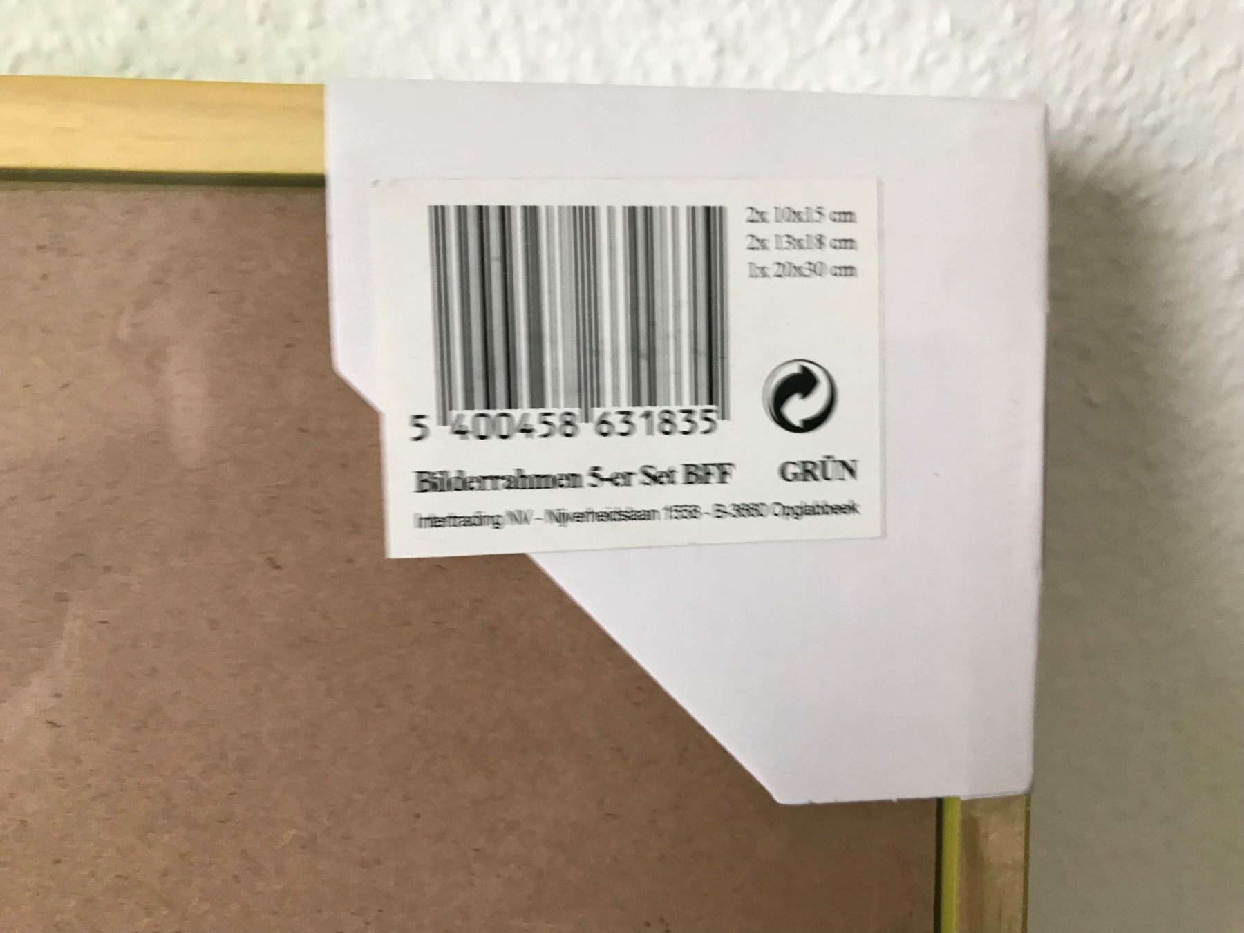 Cornici: Holzbilderrahmen, Bilderrahmen, 5er Set – Nuovo e nell'imballaggio originale da Frauenfeld venduto da Koffer12 2