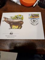 Liberia WWF 1984 - Premier jour d'émission hippopotame