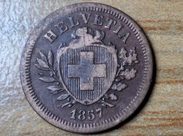 1 Rappen 1857