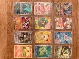 12 Pokemon Sammelkarten gemischt gebraucht guter Zustand