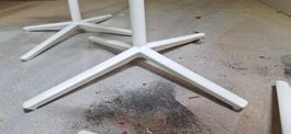 Tischfuss weiss Metall, Andreu World, 3 Stk.