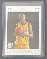 NBA Kevin Durant 2007-08 Topps White Rookie Card Sonics