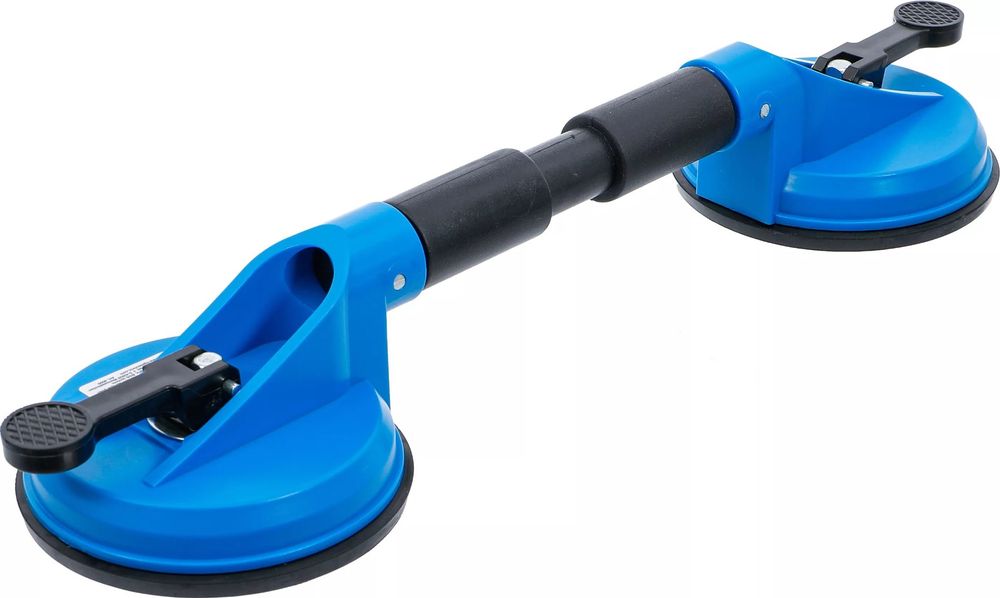 TECPO Gummi-Doppelsauger 2x 118mm - Saugheber 100kg Tragkraft 410mm