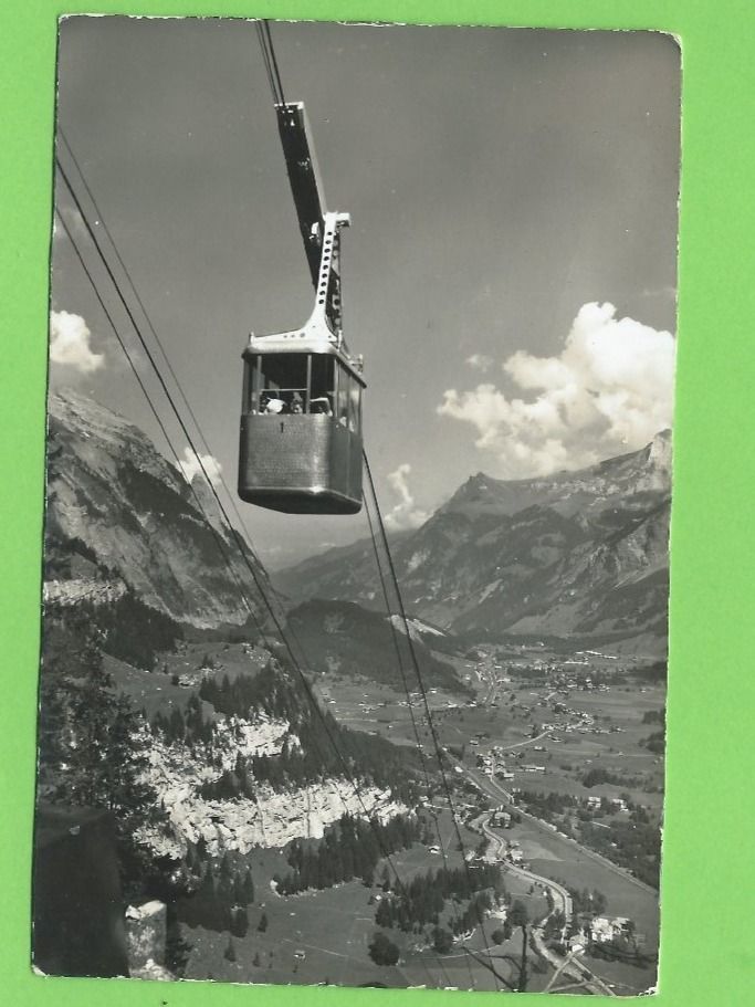 Cartoline postali: Kandersteg, Luftseilbahn Kandersteg-Stock – Usato da Zürich venduto da t24_de