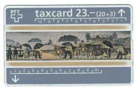 Taxcard B-2 Appenzeller Malerei Regen 23 Fr ungebraucht