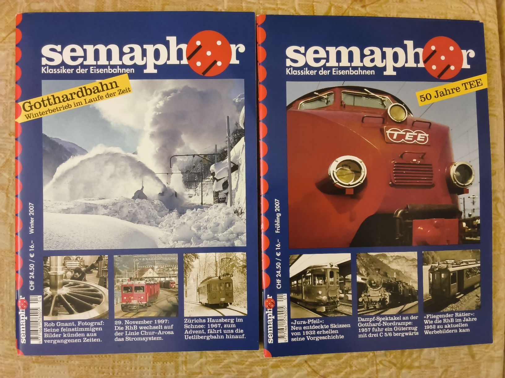 Zeitschriften & Magazine: set 4er Eisenbahn-Hefte Semaphor 2007 – Gebraucht aus Hallau von histoiremerveilleuse 2