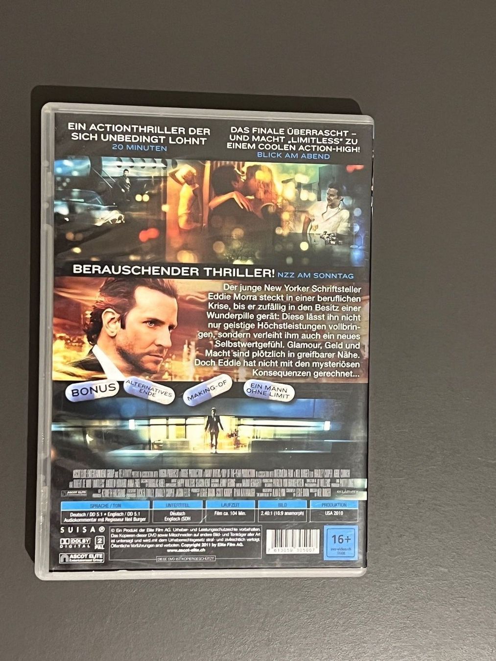 Alle DVDs: DVD, Limitless – Gebraucht aus Lausanne von Sittingredbull 1