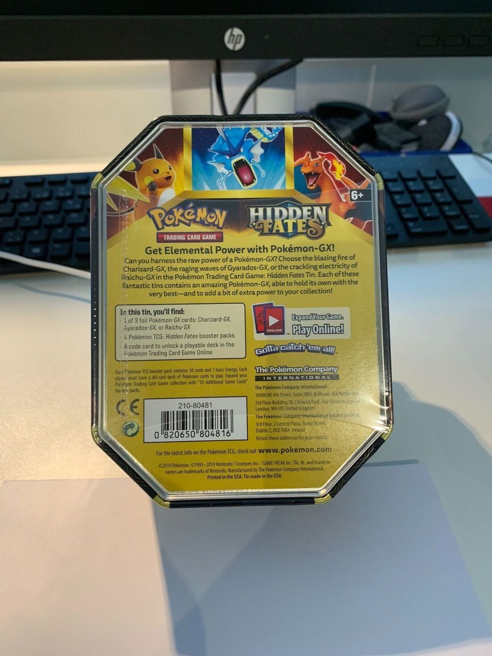 Pokémon Carte collezionabili: Pokémon Hidden Fates Raichu Tin – Nuovo e nell'imballaggio originale da Zug venduto da Riconico 1