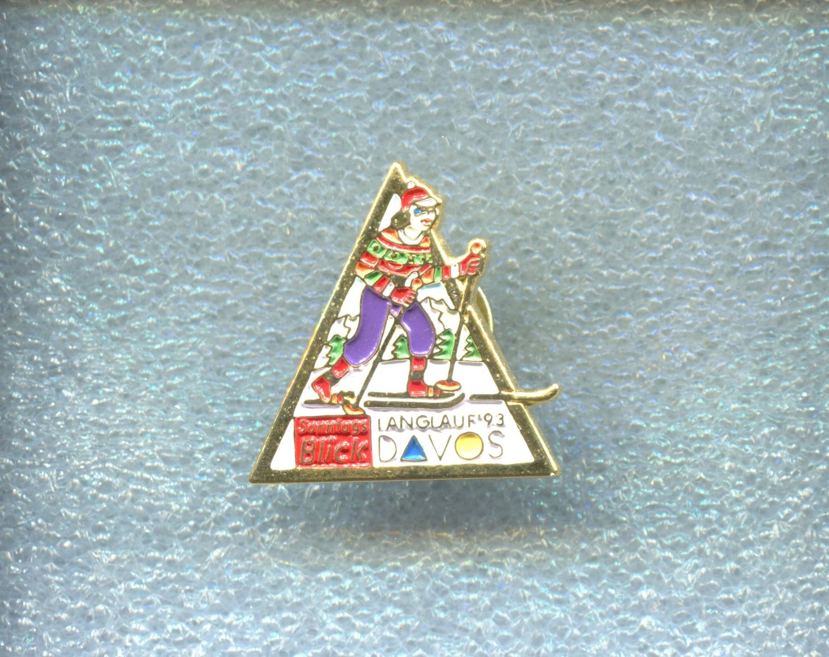 Placchette & Badge: Sonntags Blick  DAVOS  Langlauf '93 – Usato da Winterthur venduto da Sammleroase