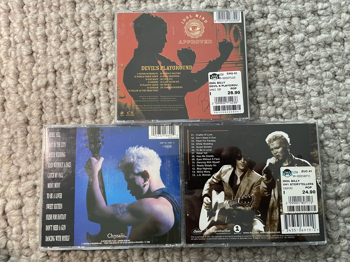 CDs: 3x Billy Idol – D'occasion à Reinach AG par trigger7811 1