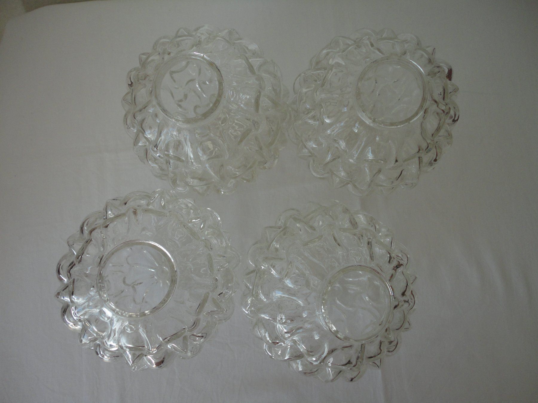 Lampes: Vintage Deckenlampe;Holzstab/4Glaskugeln+Metallbaldachin70er – D'occasion à zürich par parts5060 4