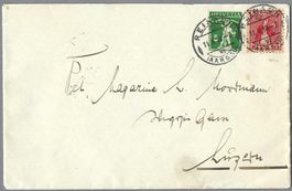 BRIEF, J9+125III, 0 REINACH 11.II., (rücks. Ank.-0 LUZERN),