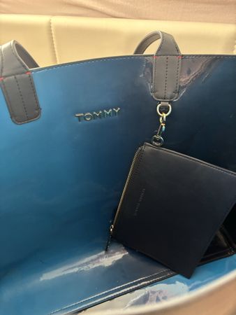 Tommy Hilfiger Shopper Tasche Dunkelblau Top Zustand!