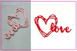 Herz Love - Stanzschablonen