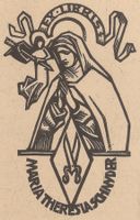 Ex-libris héraldique SCHNYDER, Maria Theresia. Lucerne.