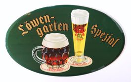 Brauerei Löwengarten Rorschach ovales Buffetschild