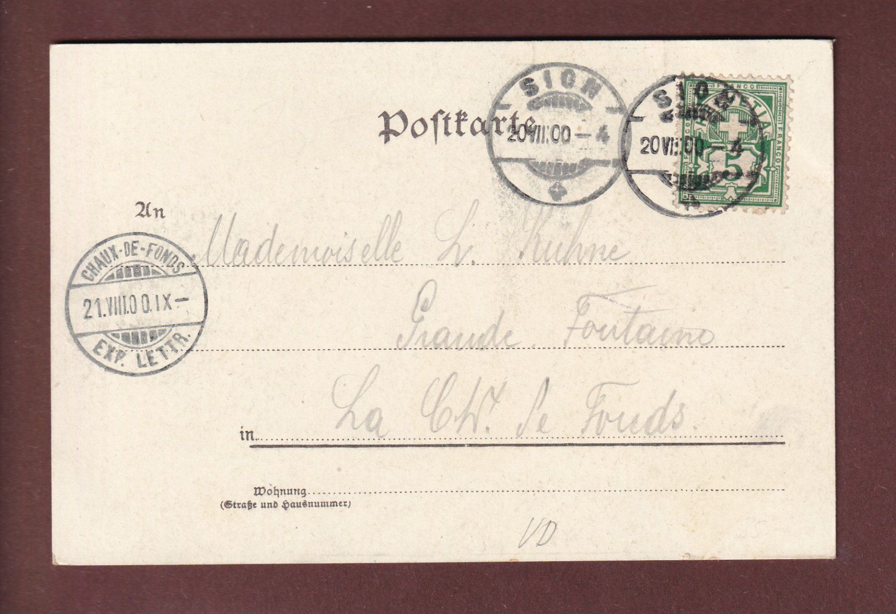 Cartoline postali: MONTREUX - Château du Châtelard - 1900 – Usato da Pully venduto da nicecards 1