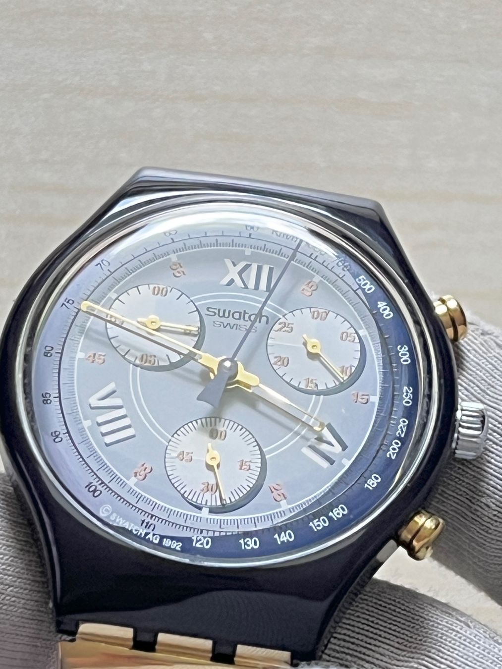 Swatch Orologi: Vintage Swatch Chronograph Uhr – Usato da Grenchen venduto da chththl 6