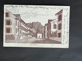 AK Schindellegi Federskizze 1911  (V749)