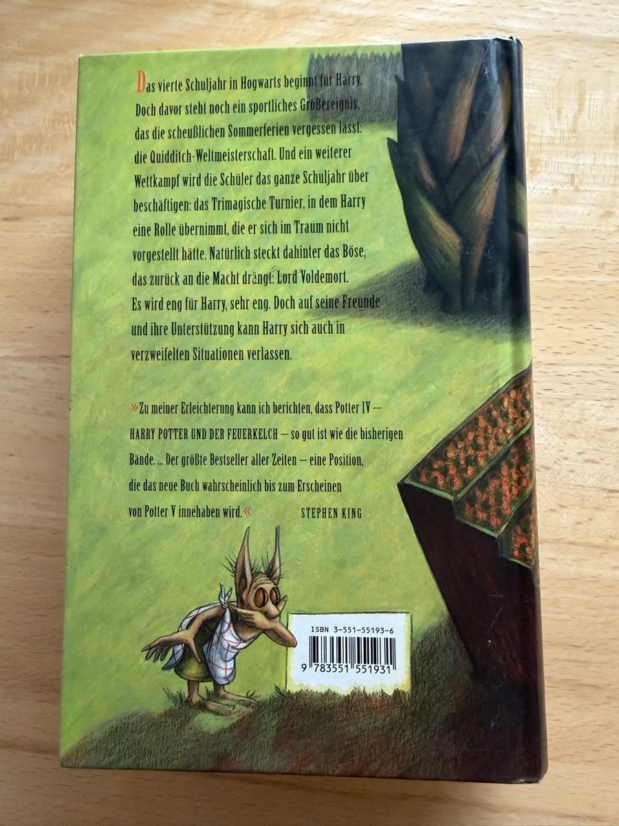 Livres: Harry Potter und der Feuerkelch – D'occasion à Schwarzenburg par Michellu 1
