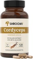 Cordyceps Kapseln – 120 Stück – 20% Beta-Glucane Vegan