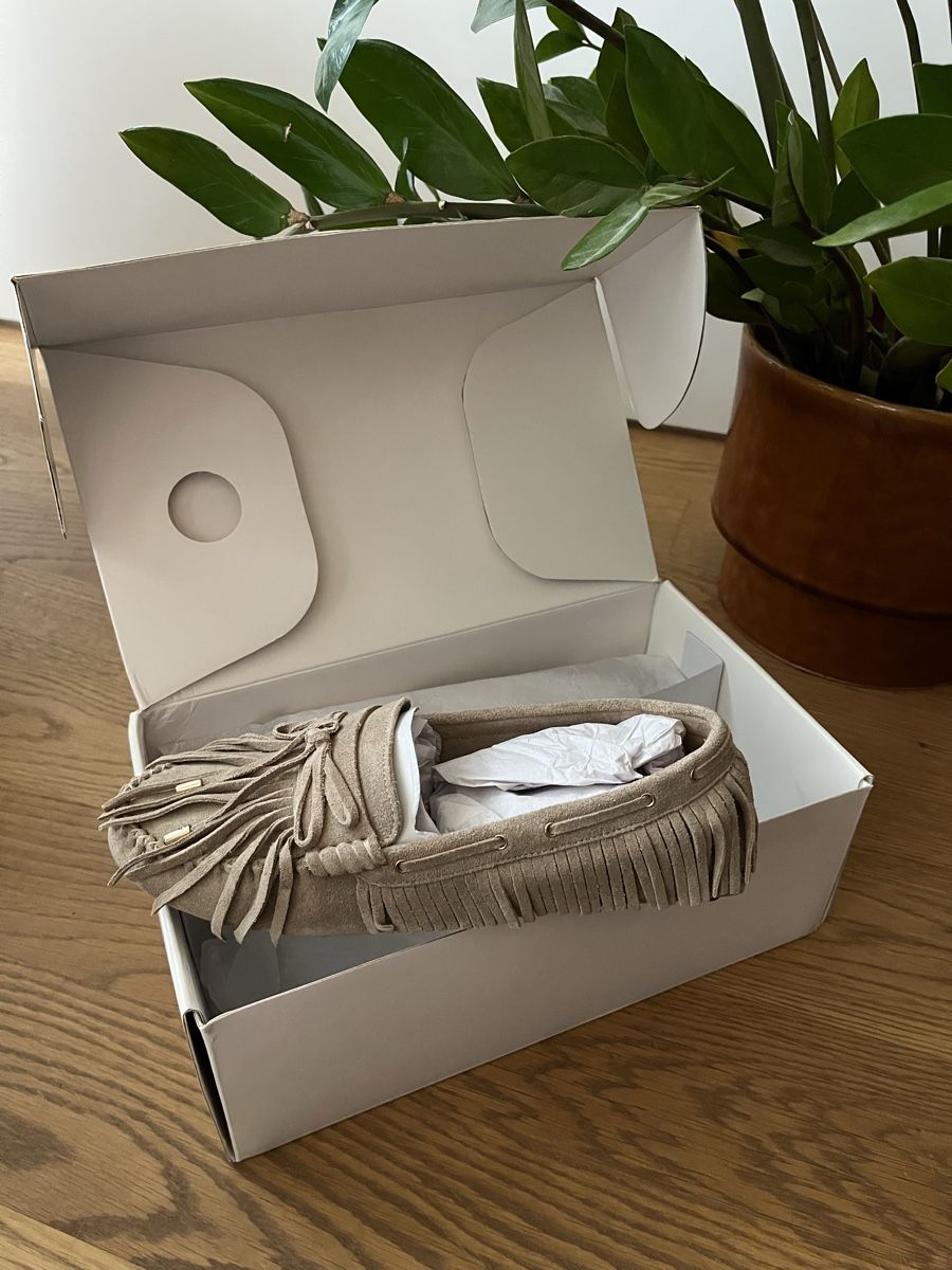 H&M Scarpe da donna: Loafer aus Veloursleder mit Fransen – Nuovo e nell'imballaggio originale da Bern venduto da SinaArikan 1