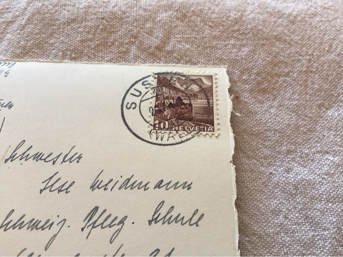 Cartoline postali: Burchen rare 1944 – Usato da Luc (Ayent) venduto da Rebouille 2