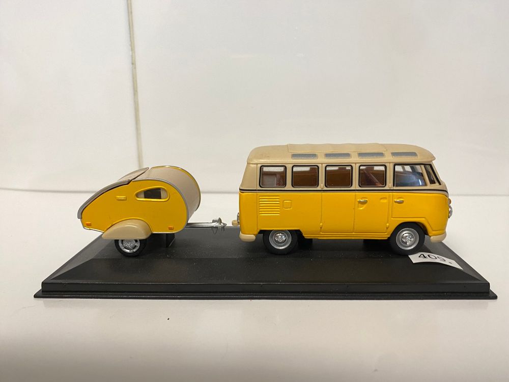 VW Voklswagen Samba Bus mit Anhänger 409 7
