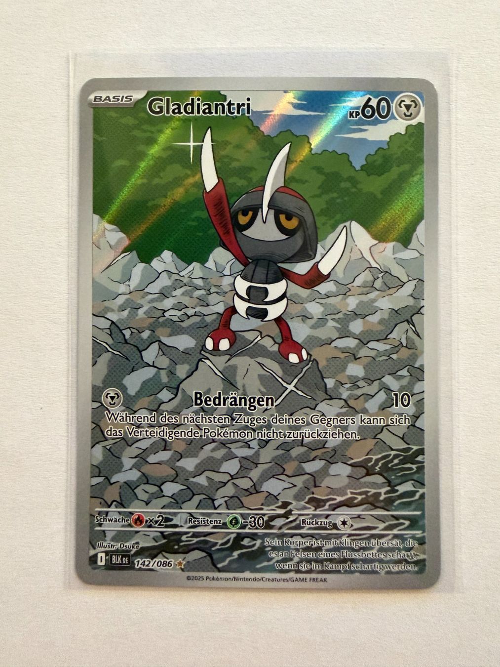 Pokémon Sammelbilder & Trading cards: Pokemon Gladiantri 142/086 Schwarze Blitze DE – Neu (gemäss Beschreibung) aus Weingarten-Kalthäusern von McGmavlo