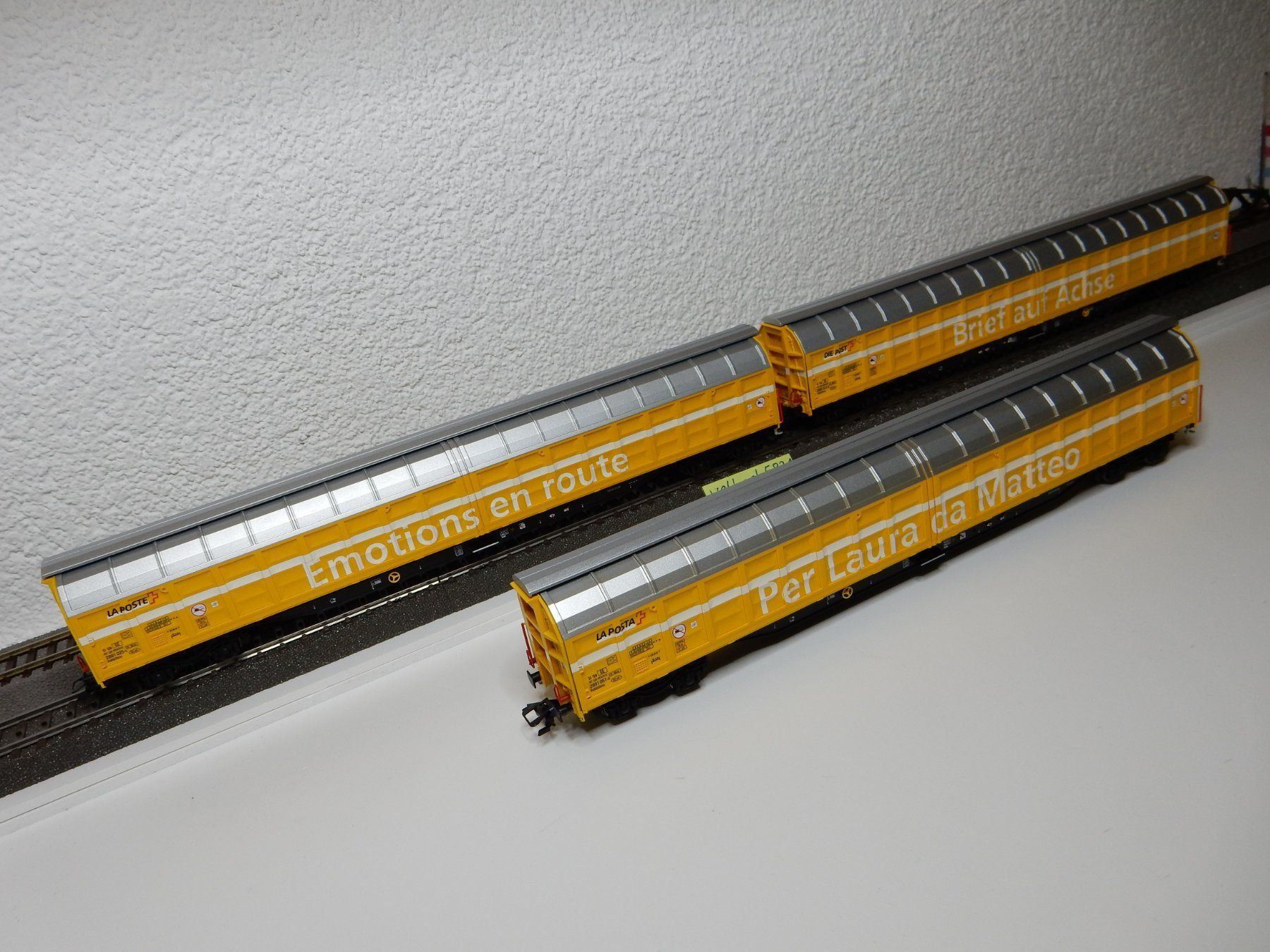 Märklin 48062 _ die Post SBB _ Grossraum Schiebewandwagen H0 (Gebraucht