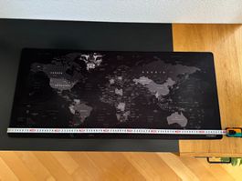 TITANWOLF Gaming Mauspad XXL Weltkarte 90x40 cm