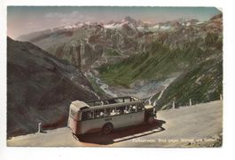 FURKASTRASSE Blick gegen Grimsel und Gletsch - Postauto