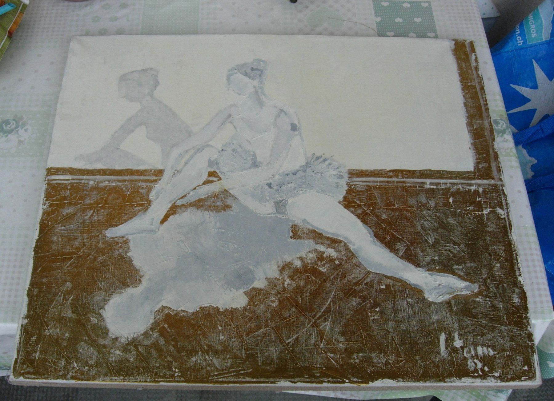 Dipinti: Sitzende Ballerina - Gemälde – Usato da Basel venduto da Grbina64 6