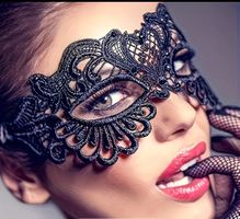 Schwarze Augenmaske Venezianisch Maske Fasnacht Karneval 🎉