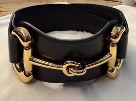 GUCCI  LEATHER HORSEBIT BELT SIZE 75 NEU!! 