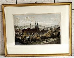 St. Gallen mit Stifts Kirche u. Umgebung