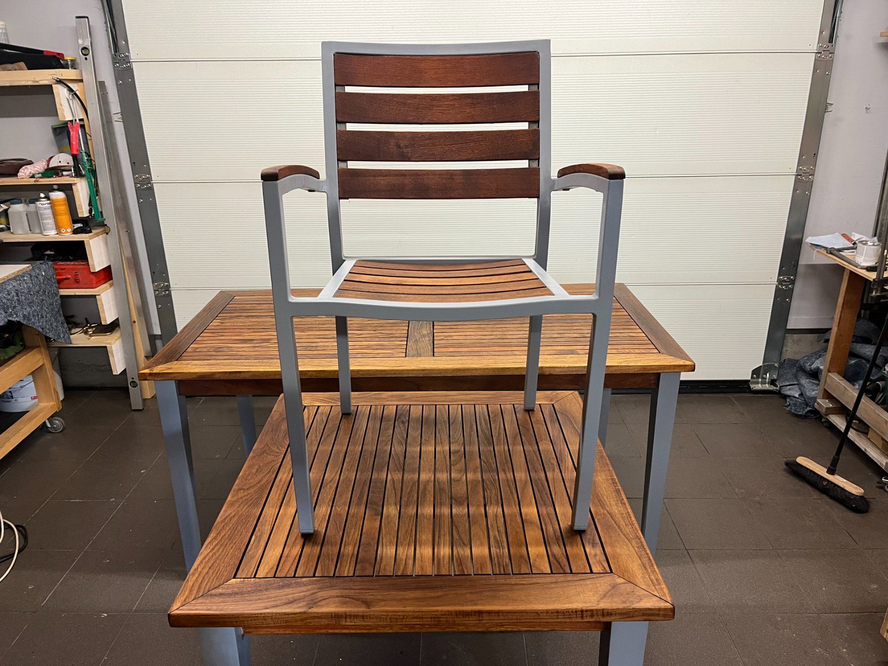Tavoli: Gartentisch  mit 4 Stühlen Eiche Grösse 160x080 cm – Usato da Frauenfeld venduto da fre_vx6p 3