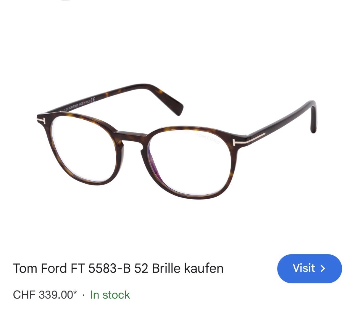 Tom Ford Occhiali & Lenti: Tom Ford TF 5583-B tortoise frame glasses – Usato da Zürich venduto da Victoria_T 1