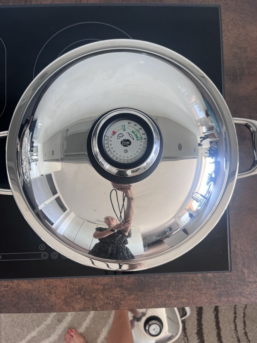 Amc Pfannen: AMC Bratentopf 5.0L Induktion mit Deckel Thermometer – Neu (gemäss Beschreibung) aus Gossau ZH von DiBeGo 1