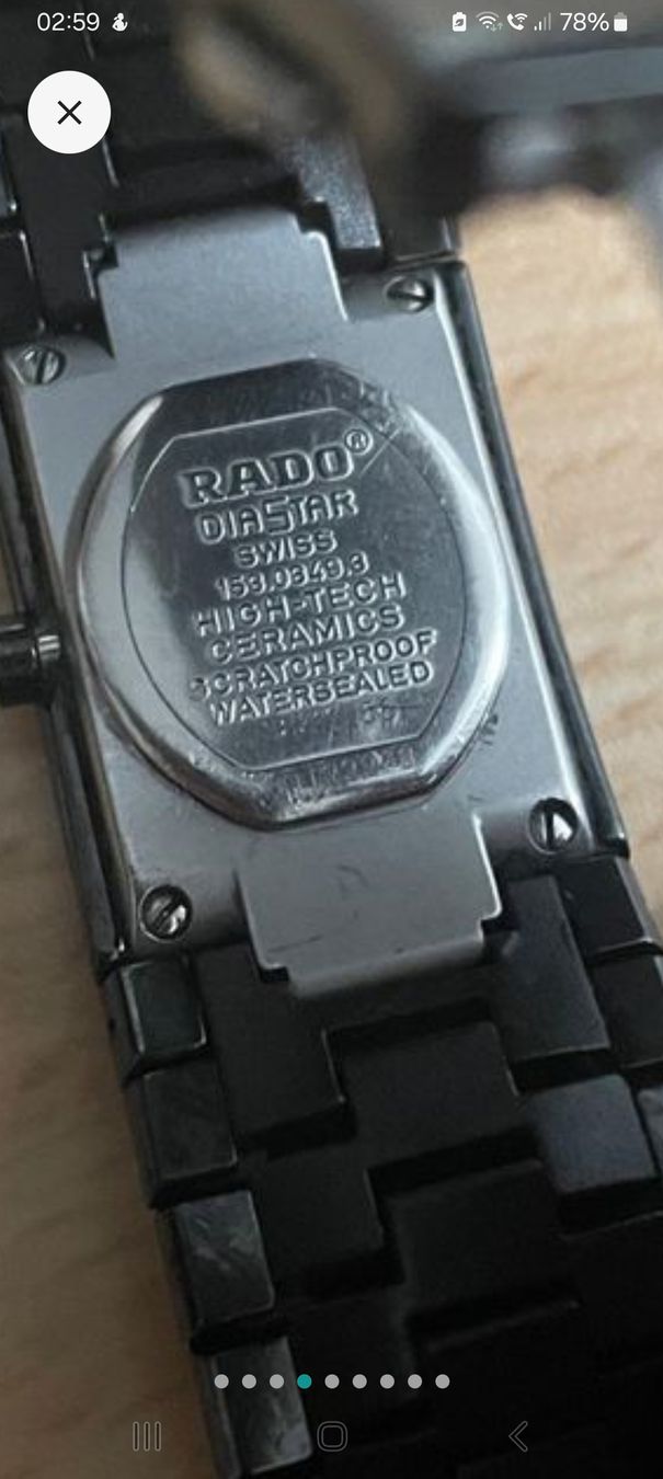 Rado Montres: Rado Diastar Uhr Keramik Schwarz – D'occasion à Oftringen par JustRayyyy 2