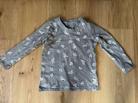 Shirt langarm, Langarmshirt, Gr. 100/116, Weltall, tchibo