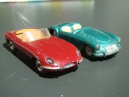 Corgi Jaguar E-Type und MGA 60 er Jahre cool vintage