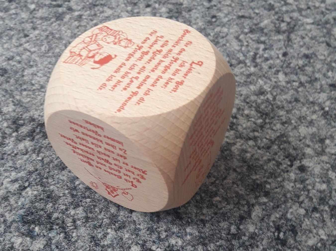 Holzartikel: Gebetswürfel aus Holz – Neu und originalverpackt aus Flüeli-Ranft von Silberfuchs6