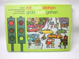 1973 Verkehrsspiel rot heisst stehen, grün heisst gehen