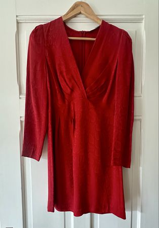 Sandro Paris Red Dress, Size 36!