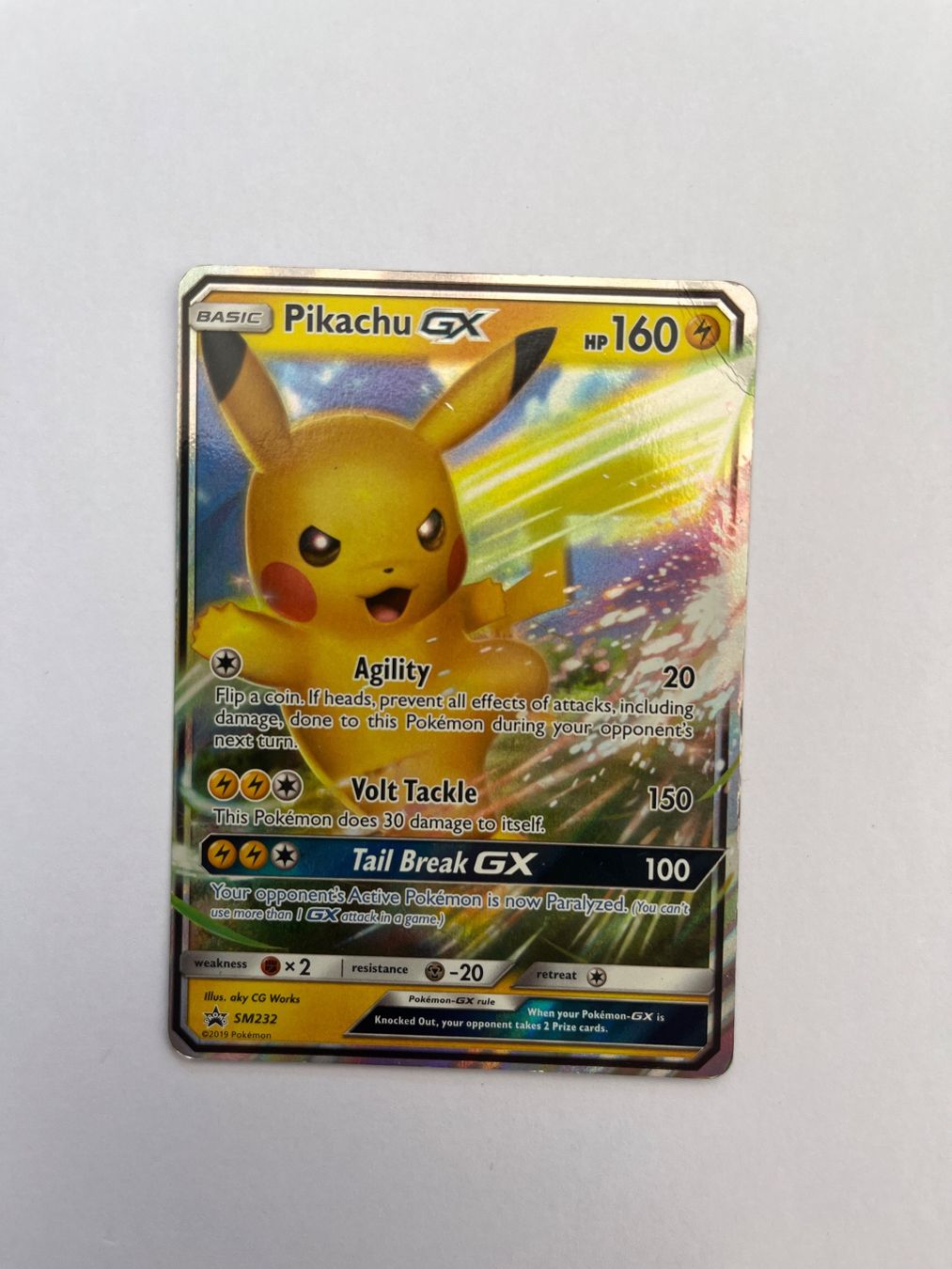 Pokémon Carte collezionabili: Pikachu GX SM 232 – Usato da Winterthur venduto da Wusa01