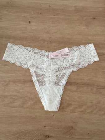 Victoria's Secret weisse Spitze Tangas